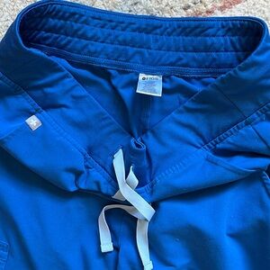 Figs Scrub Pants (Jogger Cuff) | Size S - Royal Blue Gently Used